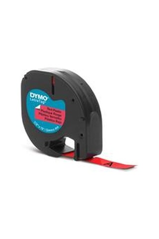 Dymo S0721630 Letratag Plastik Şerit 12 Mm X 4 Mt , Kırmızı 59424 91203