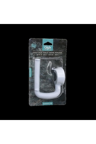 Beyaz Plastik Tuvalet Kağıtlığı Yapışkanlı & Vidalı - Çok Renkli