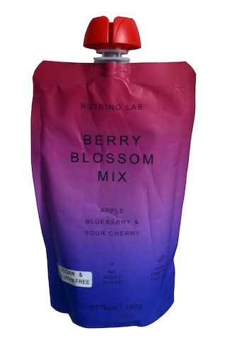 Nutrino Lab Berry Blossom Mix Elma Yaban Mersini Vişne Püresi Glütensiz Vegan Şeker İlavesiz Katkısız Sağlıklı Atıştırmalık 180 G