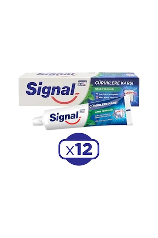 Signal Nane Ferahlığı Çürüklere Karşı Koruma Diş Macunu 12 x 50 ML