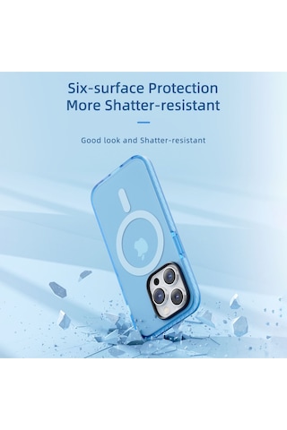 Rock Apple Uyumlu iPhone 14 Pro Kılıf Shield Serisi Magsafe Anti Shock - Siyah Siyah
