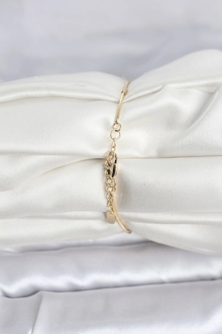 Ceylan Adam Cm 14k Gold Renk Barlı Yılan Zincir Model Kadın Bileklik Çok Renkli
