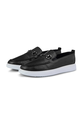 Ducavelli Anchor Hakiki Deri Erkek Günlük Ayakkabı, Loafer Ayakkabı, Hafif Ayakkabı, Yazlık Ayakkabı, Hafif Ayakkabı Siyah
