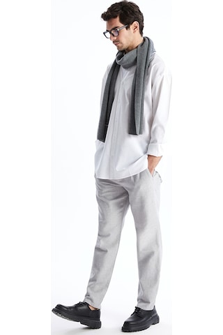 Lcw Vision Gri Slim Fit Keten Karışımlı Erkek Pantolon