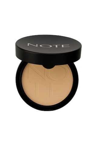 Note Cosmetique Luminous Silk Compact Powder Mat Bitişli Toz Pudra - 06 Dark Honey