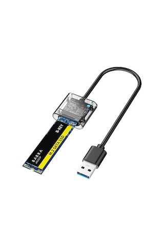Ally M.2 Sata USB 3.0 Gen1 SSD Harddisk Kutusu M.2 NGFF- JMS578 Taşınabilir Disk Aparatı