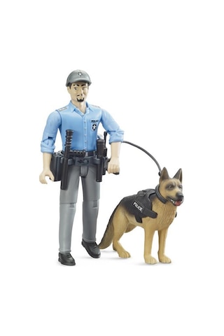 Bruder Polis Figürü & Polis Köpeği Br62150