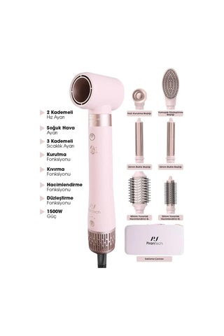 Ks-611 Airbreeze 6 Başlıklı Saç Şekillendirme Ve Kurutma Seti Bukle, Hacim, Hızlı Kurutma Diğer
