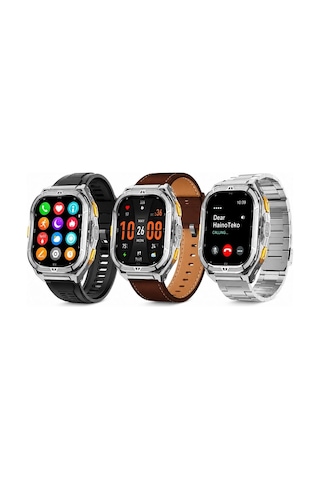Haino Teko Gps-3 Amoled Ekran Gps Konumlu 3 Kordonlu Akıllı Saat(Distribütör Garantili)