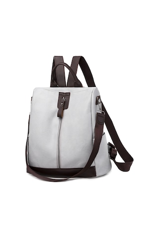 Skycity Moda Kadın Sırt Çantası - Çok Cepli, Hırsızlığa Karşı, Su Geçirmez, Pu Malzeme, Gri Renk, Seyahat Ve Günlük Kullanım İçin Çok Renkli