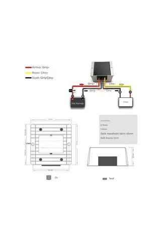 Dc-dc 12 To 48v 3a Voltaj Yükseltici - 12v To 48v Step Up Voltaj Regülatörü Otomotiv Regülatörü Su G