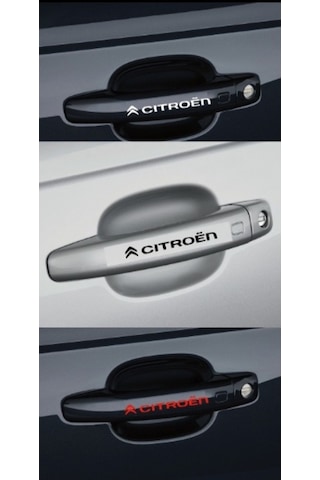 Citroen Kapı Kolu Sticker Yapıştırma 8 Adet