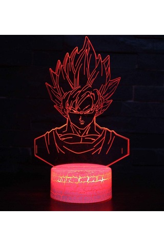 3d Optik İllüzyon Lambası Led Gece Lambası, 7 Renk Dokunmatik Başucu Lambası