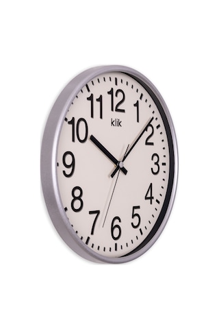 Venüs Gümüş Minimalist Duvar Saati Gümüş