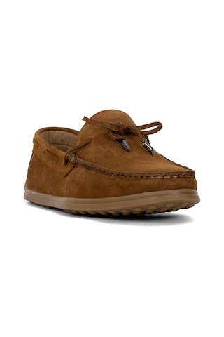 Elit Alf04s Erkek Hakiki Deri Loafer Ayakkabı Taba Taba