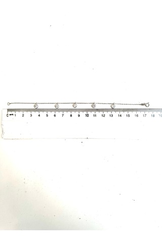 Zirkon Taşlı Kadın Gümüş Bileklik 925 Ayar 2,03 Gram S Beden