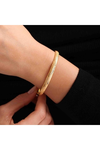 Altın Hediyelik Bilezik Desenli T12939