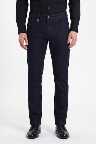 Sabri Özel Erkek Lacivert Normal Kesim Regular Fit Beş Cep Normal Bel Denim Pantolon