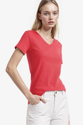 Defacto Slım Fıt Basıc Kırmızı Kadın T-shirt I1080az/rd286 Kırmızı
