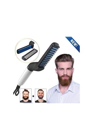 Venturemart Erkekler Için Elektrikli Sakal Düzleştirici - Profesyonel Hızlı Şekillendirme Tarağı