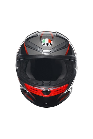 Agv K6 S Slashcut - Black / Grey / Red Diğer