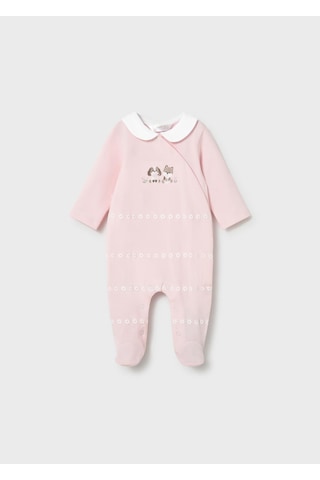 Mayoral Yenidoğan Kız Bebek İkili Tulum Set Pembe Pembe