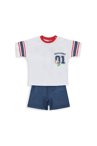 Civil Baby Bugs Bunny Baskılı 6-18 Ay Takım - Beyaz