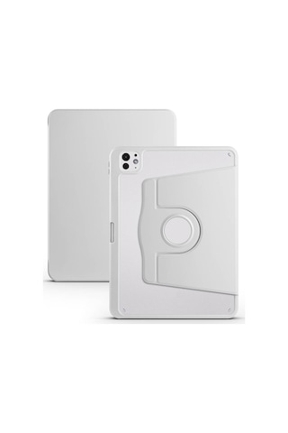 Apple Uyumlu iPad Pro 11 2025 M5 Kılıf Zore Termik Kalem Bölmeli Dönebilen Standlı Kılıf Kapaklı Kılıf