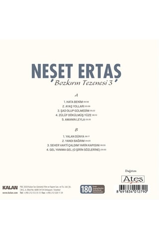 Neşet Ertaş - Bozkırın Tezenesi 3 Plak