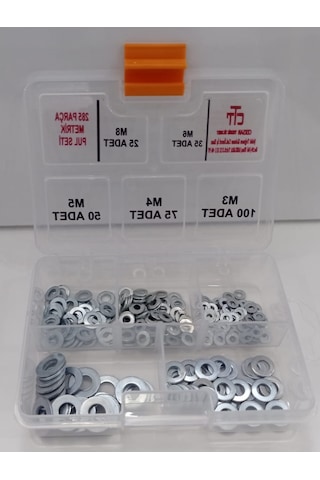 PUL SETİ METRİK 285 PARÇA M3-M4-M6-M8 PUL SETİ