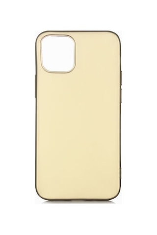 Apple Uyumlu iPhone 12 Mini Kılıf Esnek Yapılı İnce Slim Silikon Kapak Ryc/premier Gold