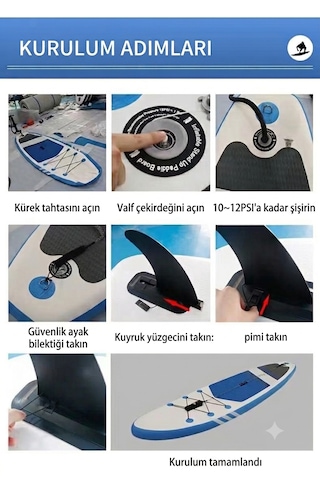 Shufa Şişme Sup Board/ Stand Up Paddle Board 320 81 15cm Full Set