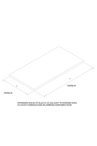 Özel Ölçü 18 Mm Gardrop ,mutfak,,kitaplık Dolabı Içi Raf 30x60cm