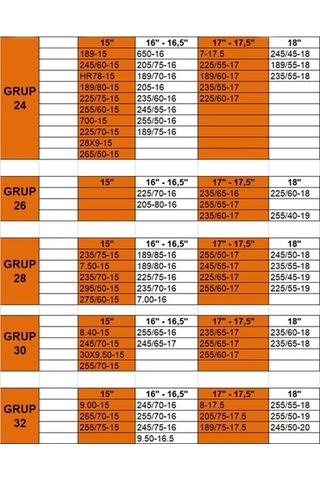 4x4 Kar Patinaj Zinciri 225x70x13 Grup:12 Space Karmatik