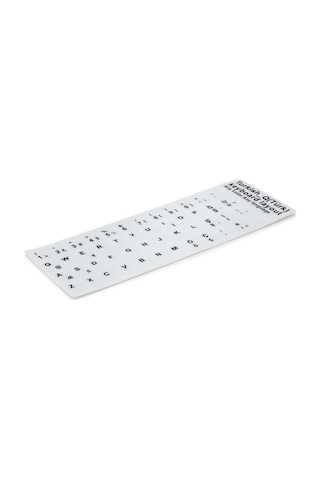 Türkçe Beyaz Q - F Klavye Etiketi - Laptop PC Keyboard Sticker