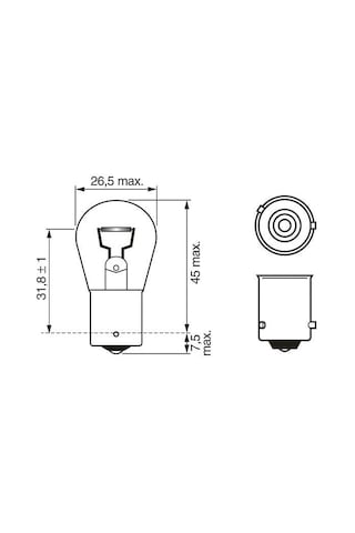 12v 21w Sarı Amber Sinyal Ampul Seti 10 Adet