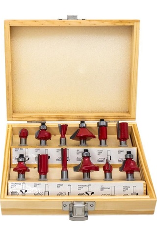 Rox Wood 12 Parça Ahşap Freze Seti 8mm Sap