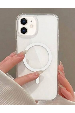 İphone 11 Uyumlu Magsafeli Şeffaf Kılıf 01