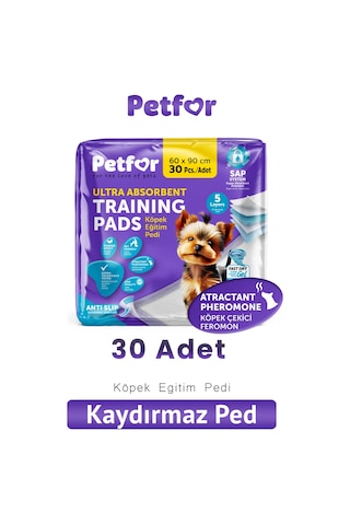 Petfor Yatak Koruyucu 60x90 Kaydırmaz Bantlı 30 Adet