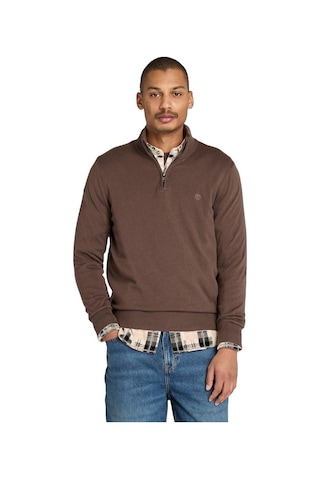 Timberland Williams River Cotton Yd 1/4 Zip Sweater - Tb0a2bmx2431-11280 Kahverengi