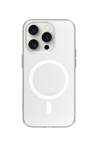 Vonmahlen Apple Uyumlu iPhone 15 Pro Tpu Şeffaf Magsafe Kılıf