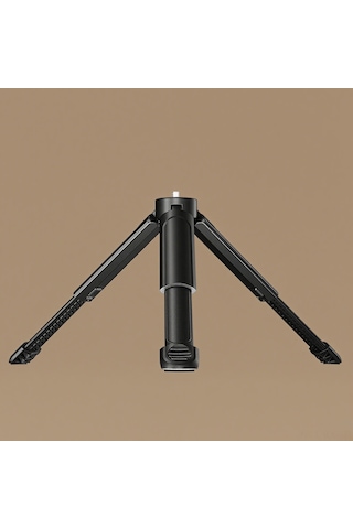 Kangvka Ulanzi Mt-14 Masaüstü Tripod: Yüksekliği Ayarlanabilir, Alüminyum, 1/4 İnç Vida, 2kg Yük Kapasitesi Siyah
