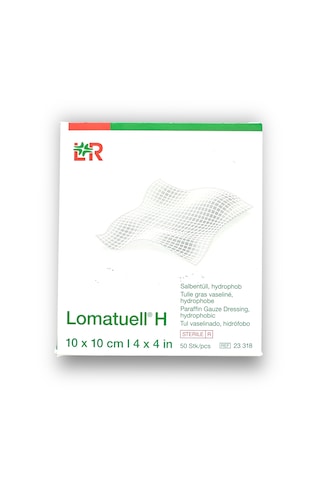 Lomatuell H Parafinli Tül Yara Örtüsü 3'lü 10 x 10 CM