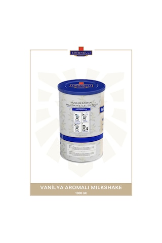Simonelli Vanilyalı Milkshake 1 KG