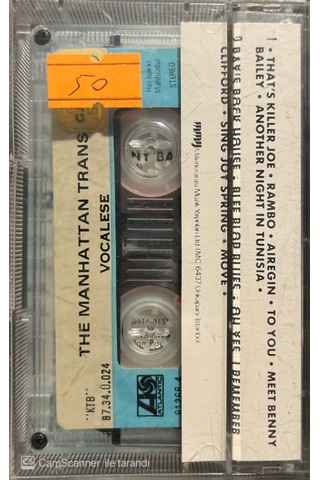 Plak Değildir Kaset Tir The Manhattan Transfer Vocalese Kaset
