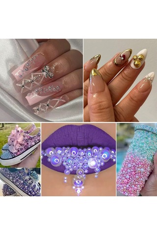 Nail Art İnci Dıy Reçine - Pembe
