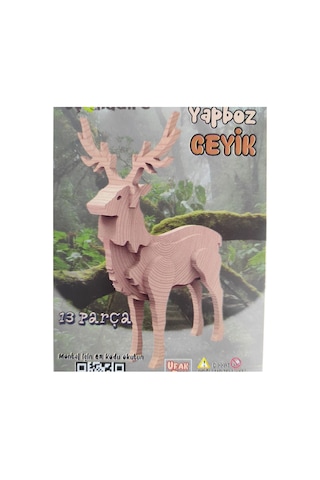 5 Adet Ahşap Maket Yapboz Eğitici Tutkal Gerektirmez
