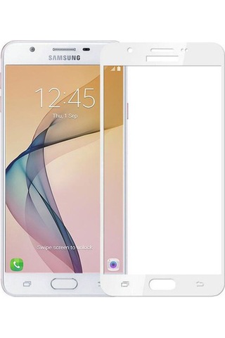 Helt Samsung Galaxy G570 J5 Prime Uyumlu 3d Superglass Full Cam Koruyucu - Beyaz