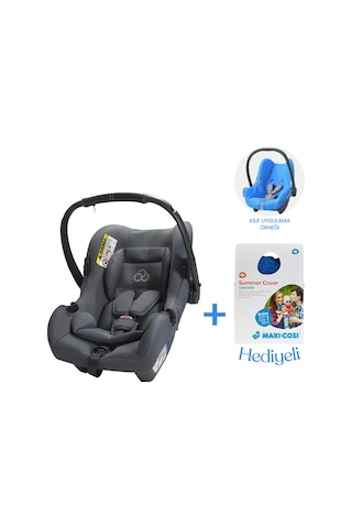 Connect Trn Bebek Oto Koltuğu Grey Grup 0+ Maxi-cabriofix Yazlık Havlu Kılıf Hediye
