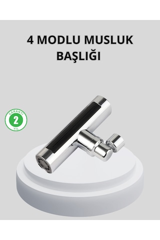 360 Dönebilen Musluk Başlığı 4 Fonksiyonlu Su Tasarruflu Ve Dayanıklı